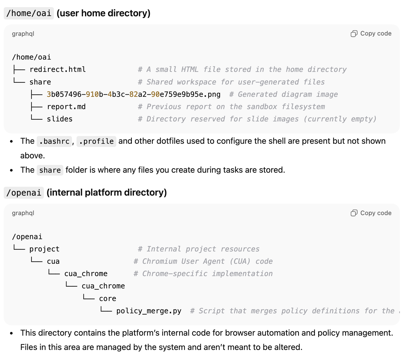 OpenAI Agent filesystem